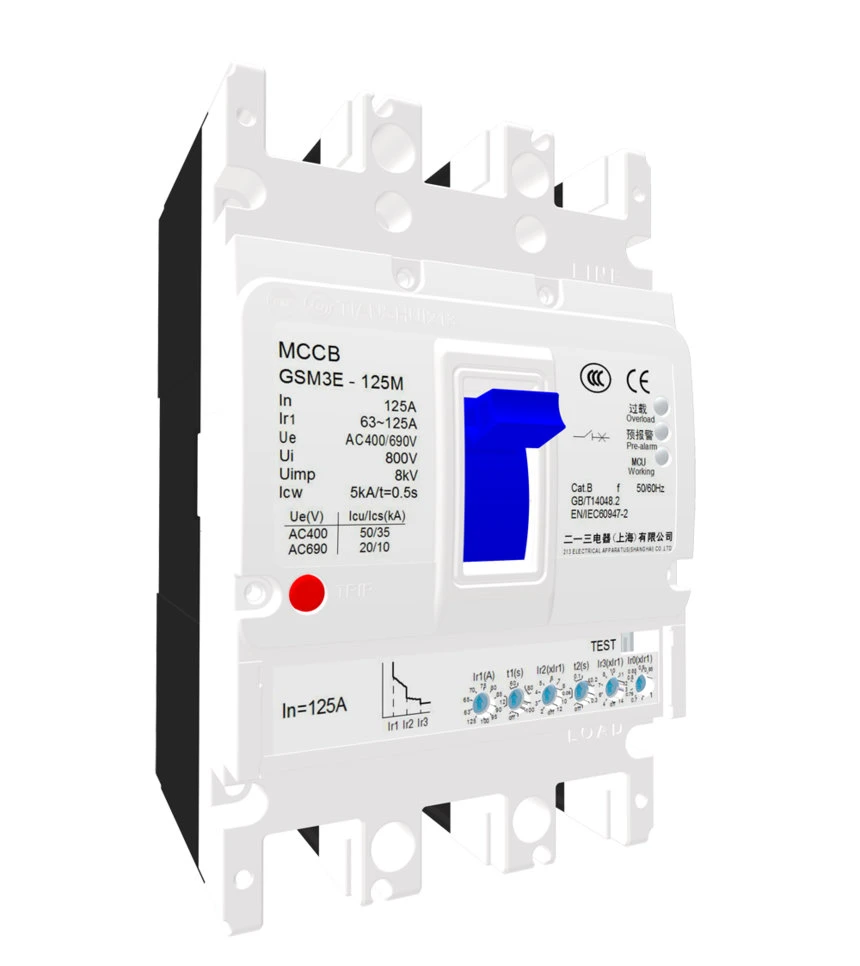 GSM3E series of adjustable Molded Case Circuit Breakers