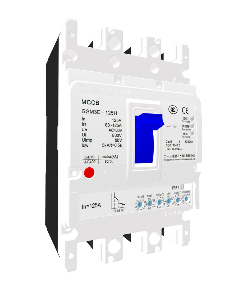 GSM3E series of adjustable Molded Case Circuit Breakers