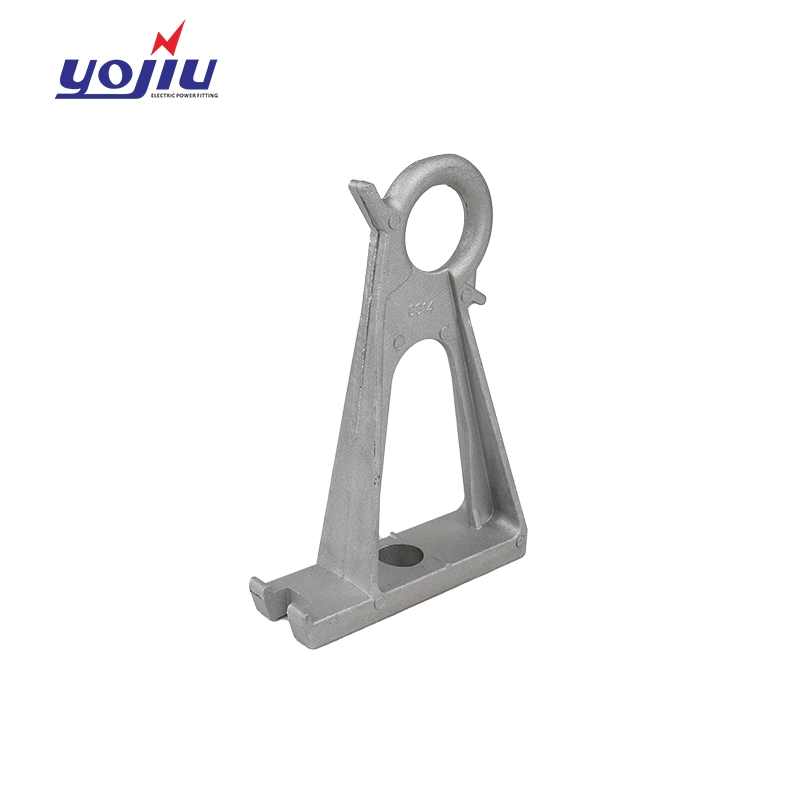 Aluminum Clamp Aerial Fiber Optic Cable Anchoring ABC Support Wall Bracket