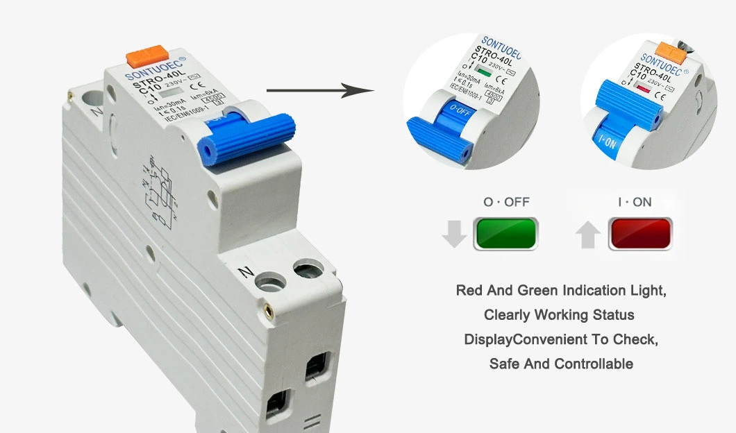 Sontuoec Brand Plug in &amp; DIN Rail Type Circuit Breaker RCBO 1p+N