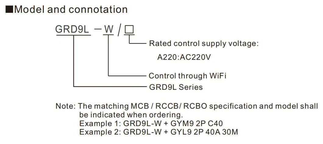 Geya MCB/RCCB/RCBO Controlled by WiFi Instruction Manual Auto Recloser MCB Circuit Breaker