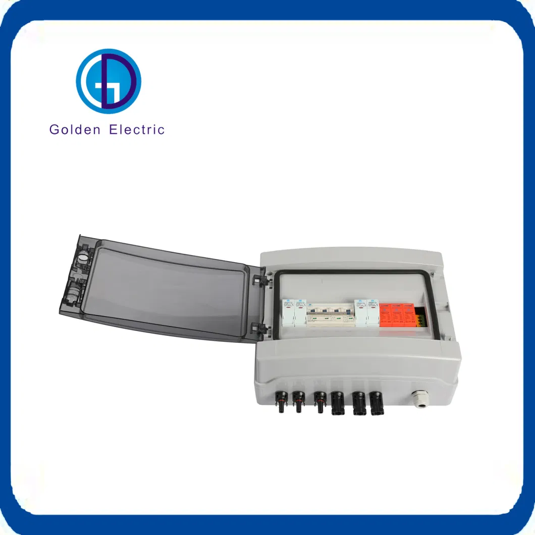 Solar House AC SPD 20ka- 40ka 2p 3p 4p Surge Protective Device for AC System Surge Protector SPD 275V 385V 420V T1+T2