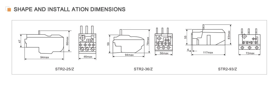 Sontuoec Str2-D Series (STR2-D23) Overload Thermal Relay for Cjx2/LC1-D Contactor