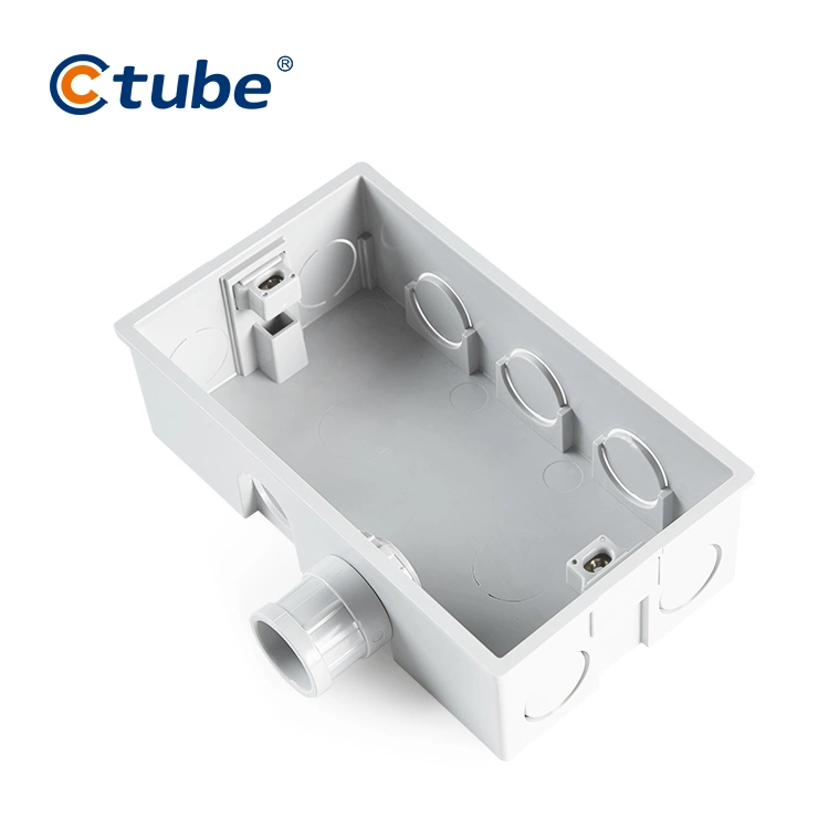 Pipe Connect Non-Metallic PVC Push Button Switch and Outlet Switch Box