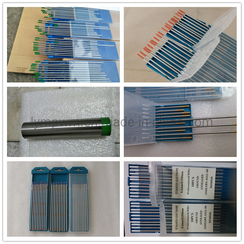 Ground Annealed Dia2.4&3.2mm Zirconium Tungsten Electrodes Wolfram Material for Arc Welding