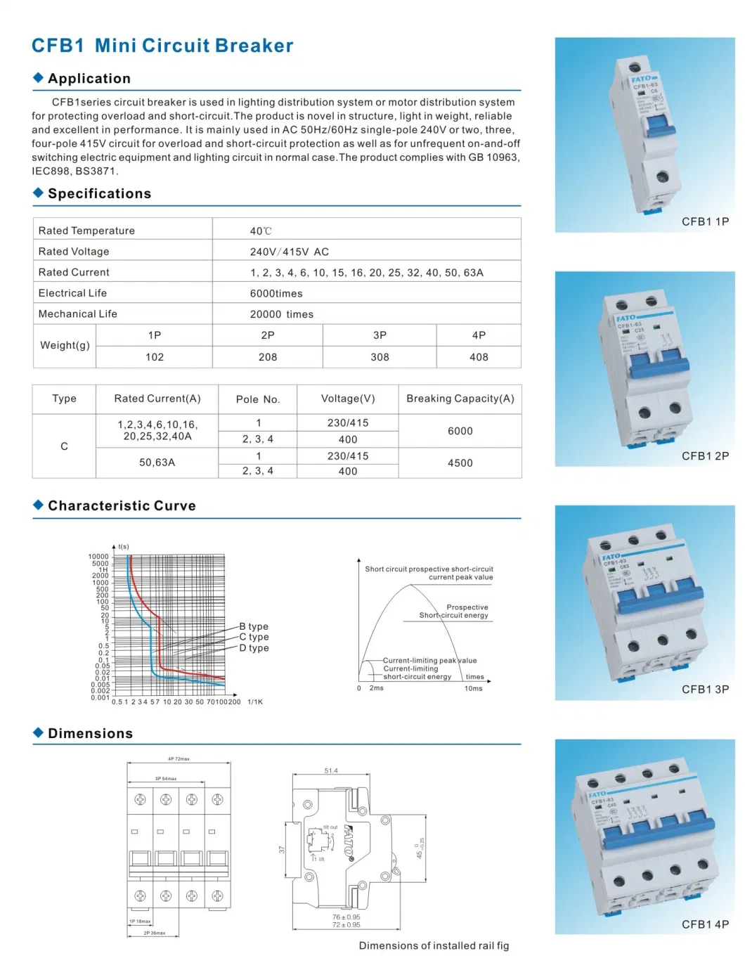 Professional Manufacturer Highly Top Quality Circuit Breaker and Residual Current Circuit Breaker