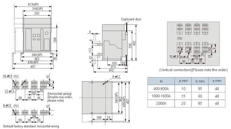 Intelligent Universal Air Circuit Breaker Acb Fixed Type Low Voltage Air Circuit Breaker