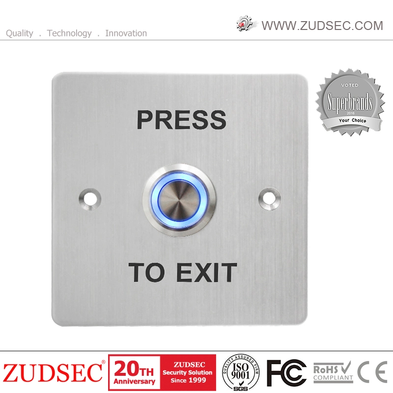 IP67 High Waterproof Outdoor 22mm Stainless Steel Big Press Push to Exit Button for Waterproof Door Access Control System