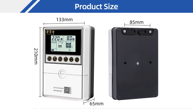 Single-Phase LCD Remote Pump Control Switch for Water Automation