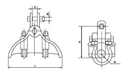 Xgb Suspension Clamp with Clevis