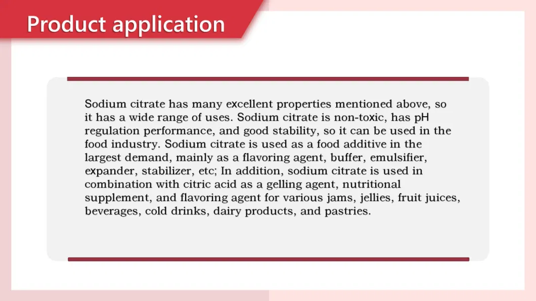 Trisodium Citrate Dihydrate/Sodium Citrate