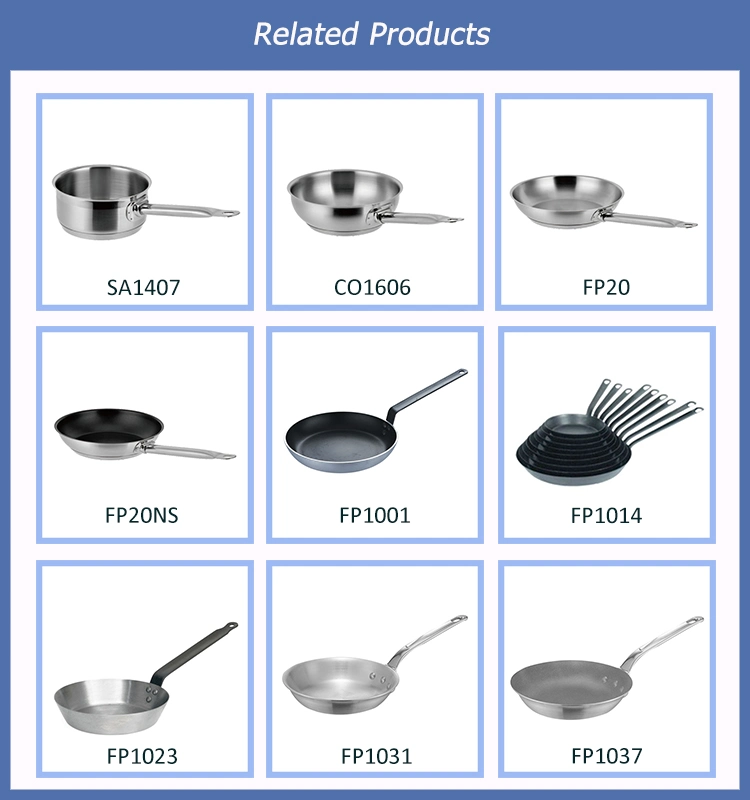 Stainless Steel Frying Pan Without Lid