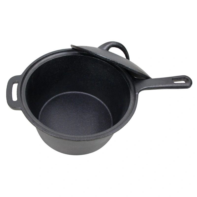 Cookwin Cast Iron Cookware Kitchen Outdoor Camping Pre-Seasoned Dia 19.5cm 7.7&quot; 20.5cm 8&quot; Cast Iron Saucepan Sauce Pan Soup Pot Stock Pot Pan