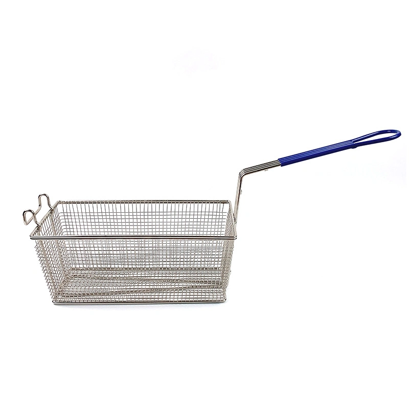 Stainless Steel Fryer Basket with Front Hook