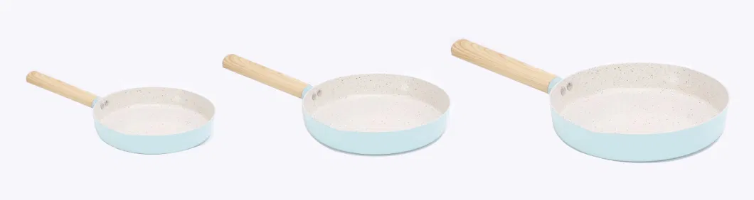 OEM/ODM 30cm 32cm Ceramic Nonstick Coating Aluminum Deep Frying Pan