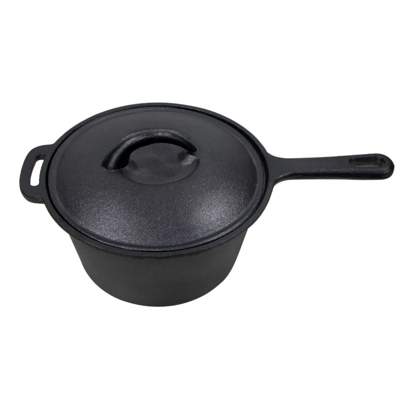 Cookwin Cast Iron Cookware Kitchen Outdoor Camping Pre-Seasoned Dia 19.5cm 7.7&quot; 20.5cm 8&quot; Cast Iron Saucepan Sauce Pan Soup Pot Stock Pot Pan