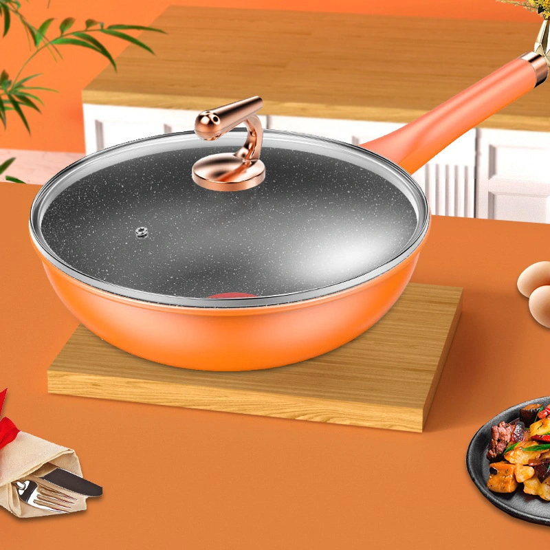 Saute Nonstick Woks and Stir-Fry Pans with Cover for Men and Women