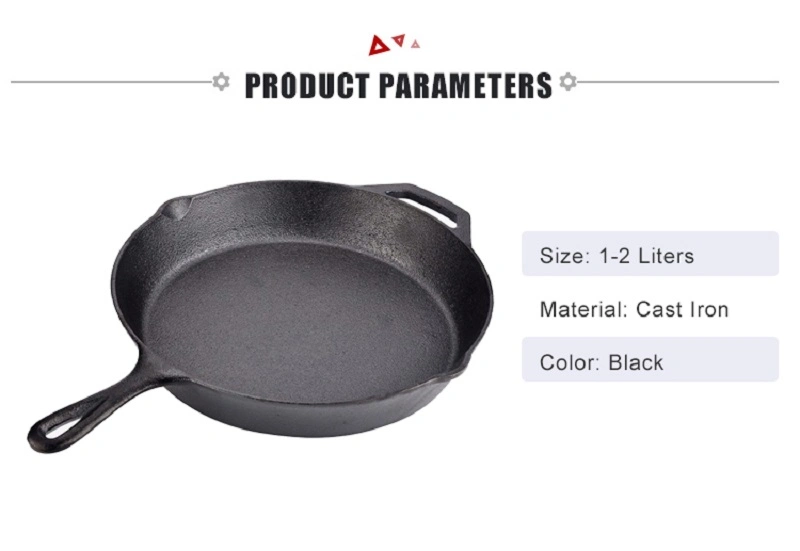 High Quality Non Stick Cast Iron Kitchen Set Cooking Pot Frying Wok Pan Hot Sale