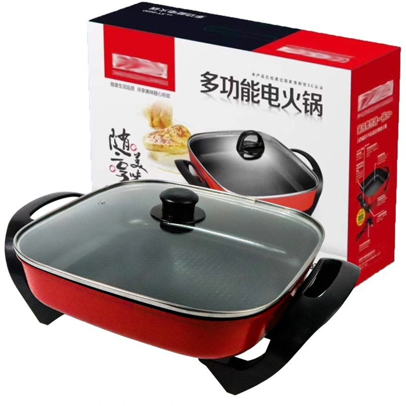 Multifunction Electric Non Stick Multi Frying Pan Multi Function Electric Fry Pan Multifunctional Frying Pan Square Hot Pan Electric Heating Pan Electric Pans