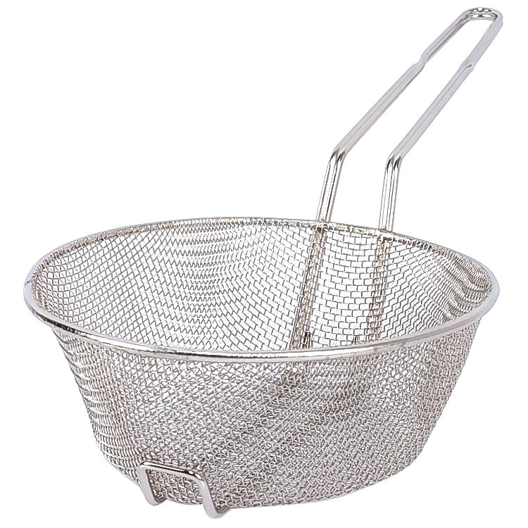 8 Inch Mesh Breading Basket Wire Strainer Culinary Basket