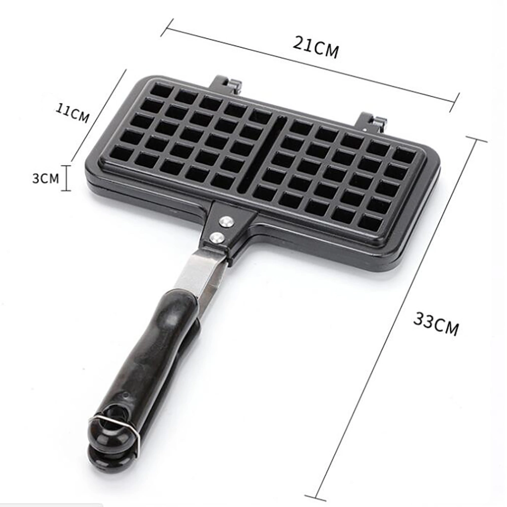 Non-Stick Aluminum Stovetop Double Mini Waffle Baking Pan Mi25591