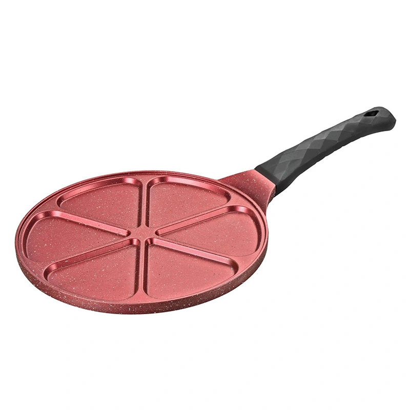 Suitable for All Stovetops &amp; Induction Cooker Nonstick 6 Molds Pancake Crepe Pan