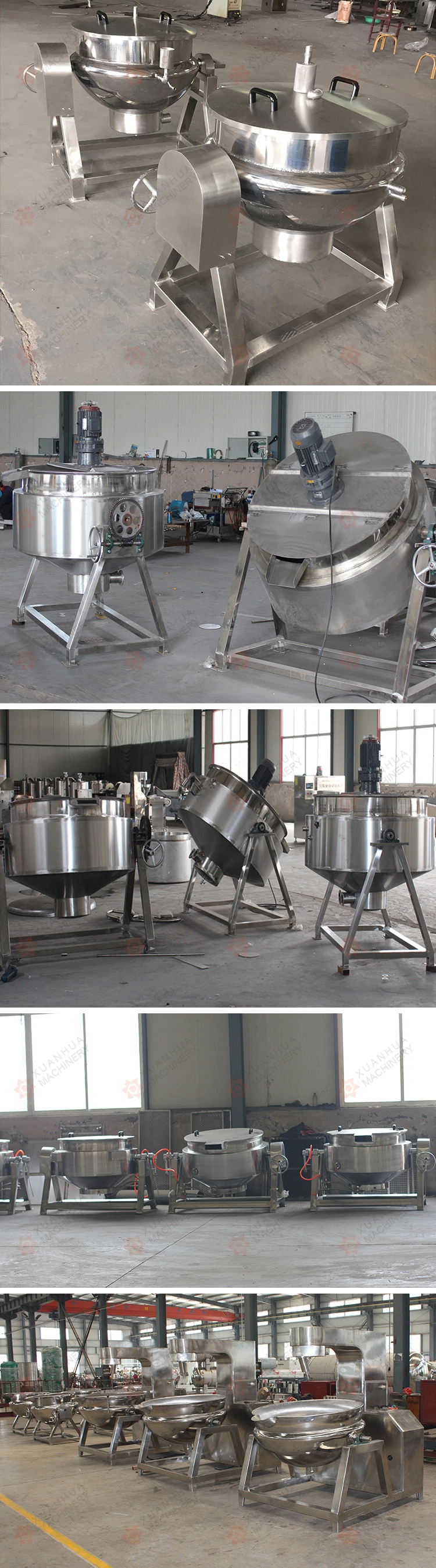 Commercial Latest Large Scale Stainless Steel Commercial Industrial Cooking Pans