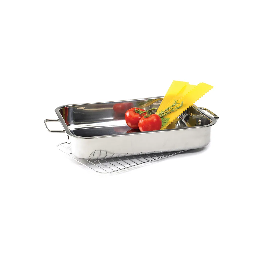 Home Cooking Metal Stainless Steel Roaster Pan/Tray