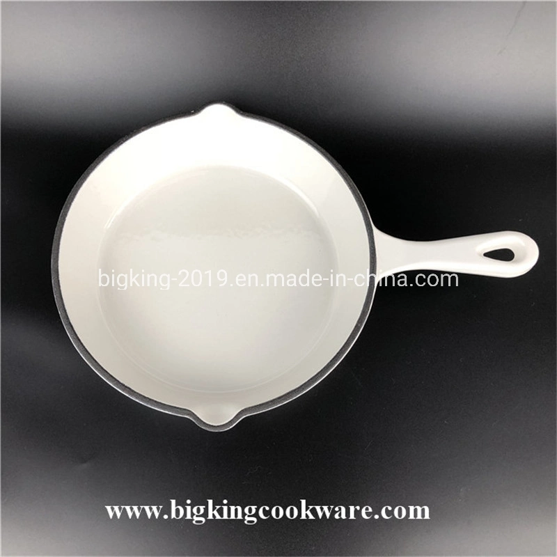 China Factory Colorful Cast Iron Skillet Cooking in Oven