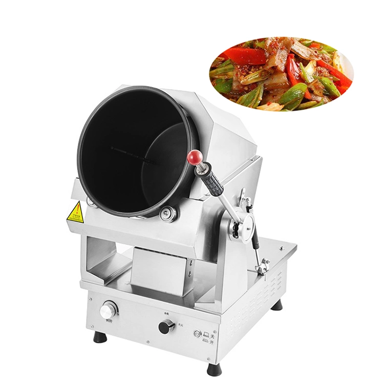 Nut Frying Machine Automatic Stirring Cooker Robot Stir Fry Pan Wok