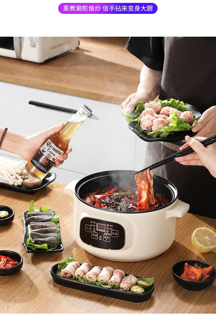 Xbc-20cm Single-Layer Reservation Electric Cooking Pot Electric Frying Pan Manufacturers Direct Sales