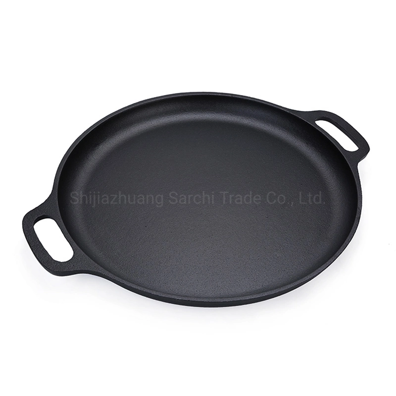 Preseasoned Metal Type Cast Iron Pizza Pan