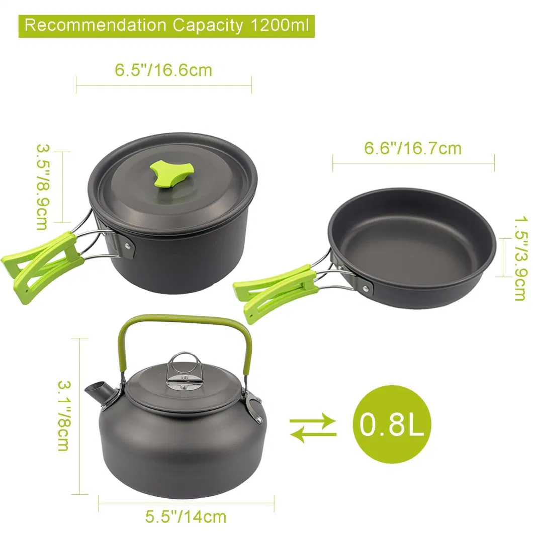 Alloy Folding Camping Cooking Set Camping Accessories