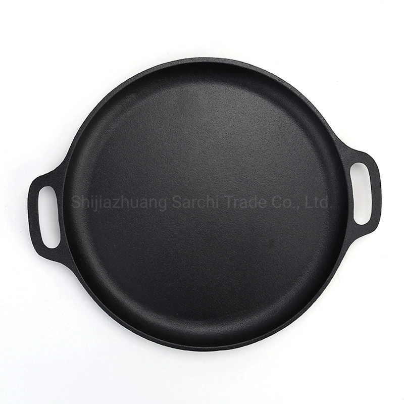 Preseasoned Metal Type Cast Iron Pizza Pan