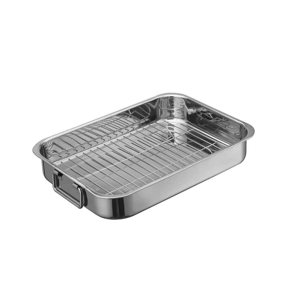 Home Cooking Metal Stainless Steel Roaster Pan/Tray