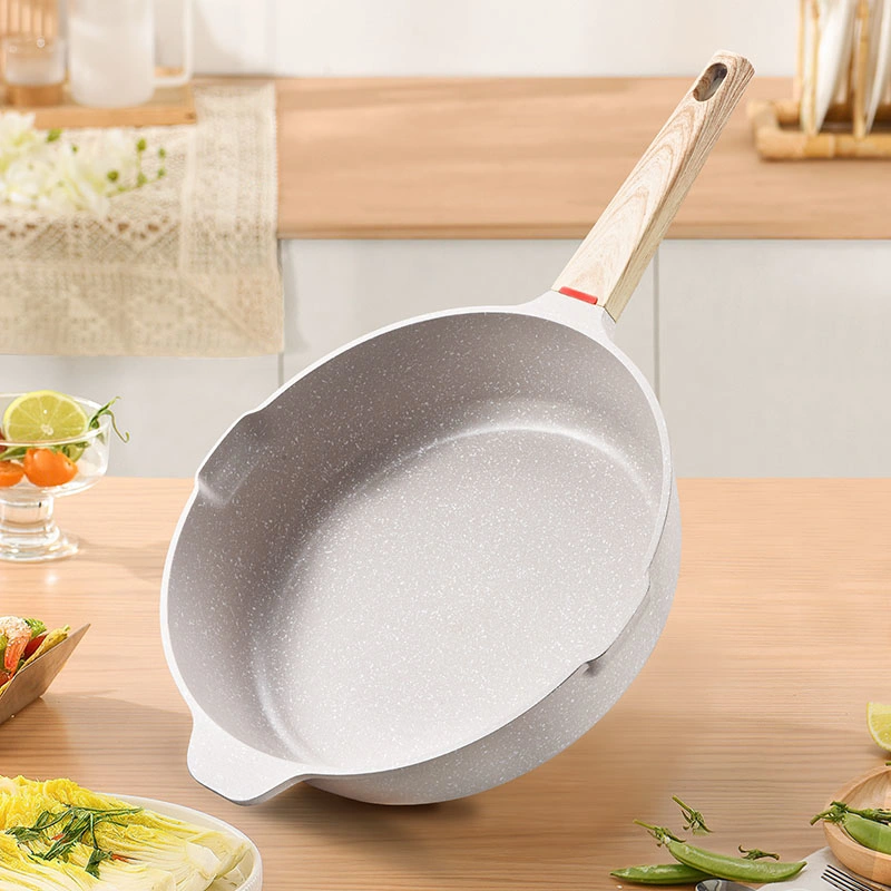 Durable Thickened Non-Stick Coating Scratch-Resistant Frying Pan with Lid