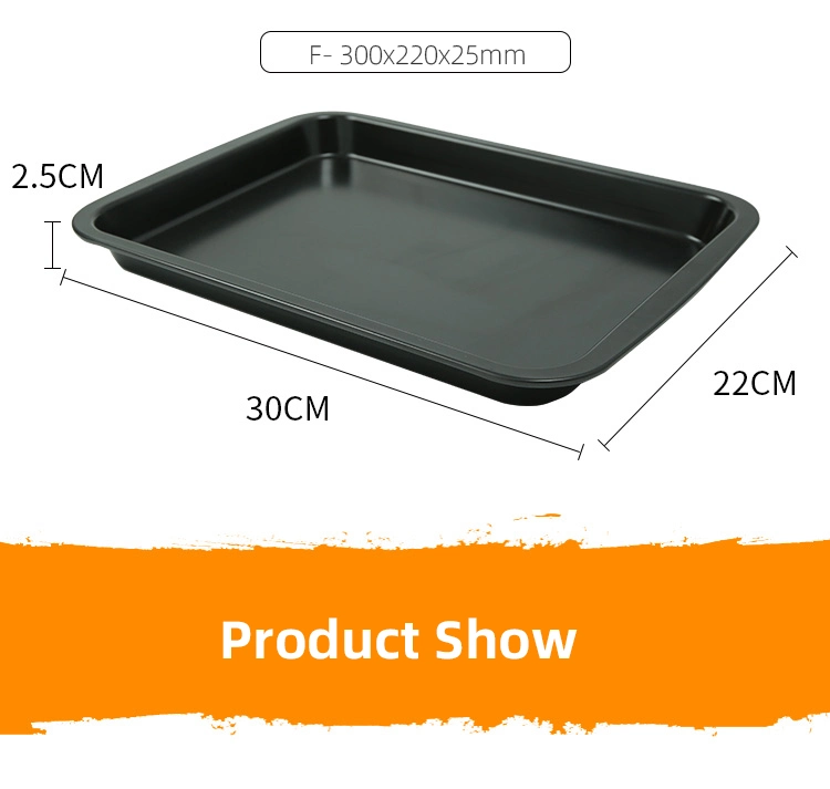 Home Kitchen Use Carbon Steel Non Stick Baking Tray Bread Cake Cookie Biscuit Food Baking Tray