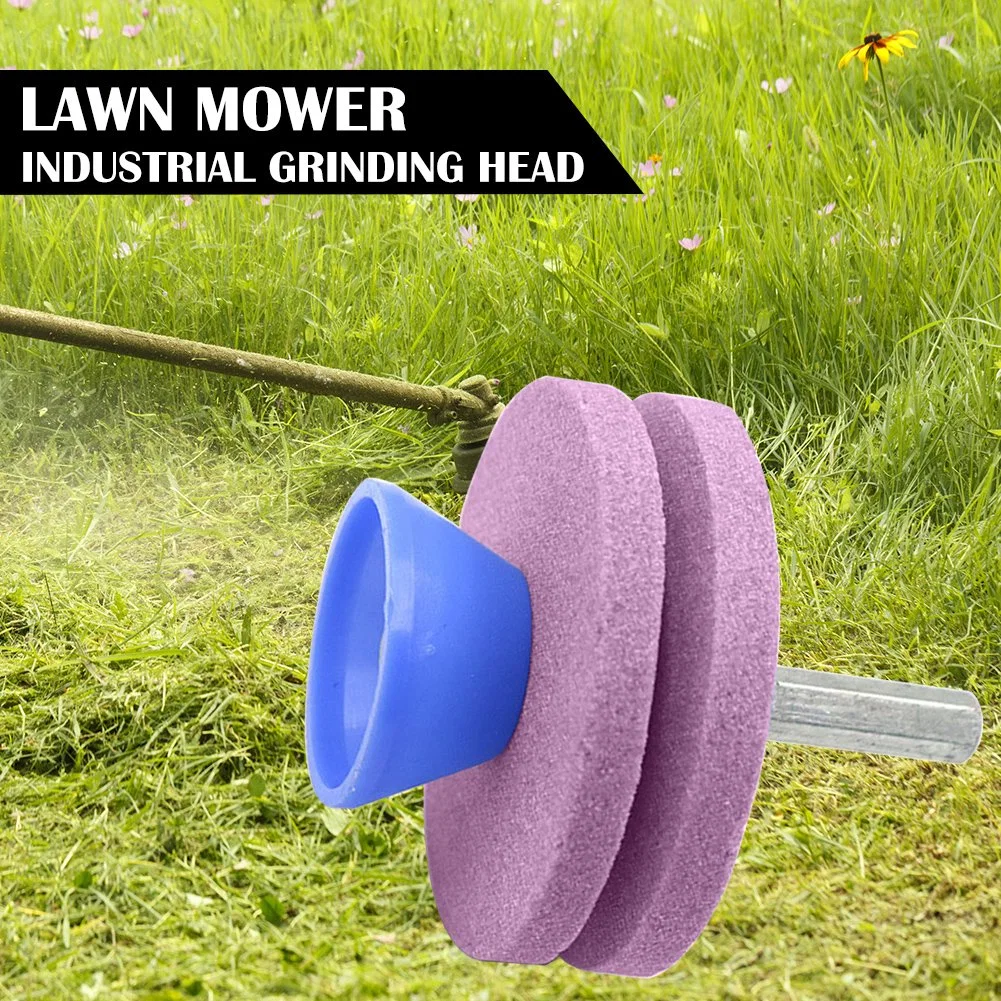 Lawn Mower Sharpener Whetstone Faster Lawnmower Blade Sharpener Cut Grass Knife Sharpening