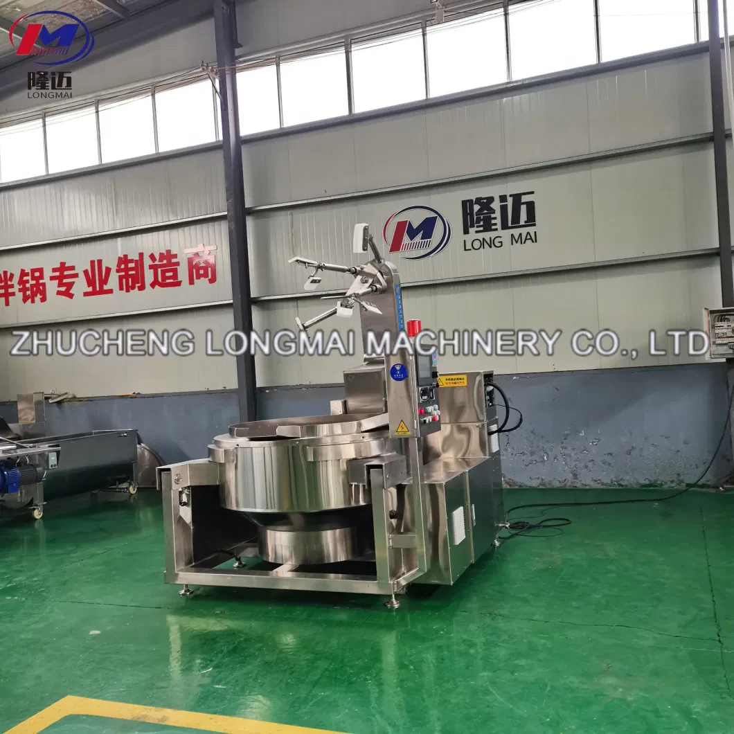 CE Approved Large Capacity Cooking Mixer Machine Jam Sauce Process Cooking Pot Stainless Steel Gas Fired Jacketed Pot Customized