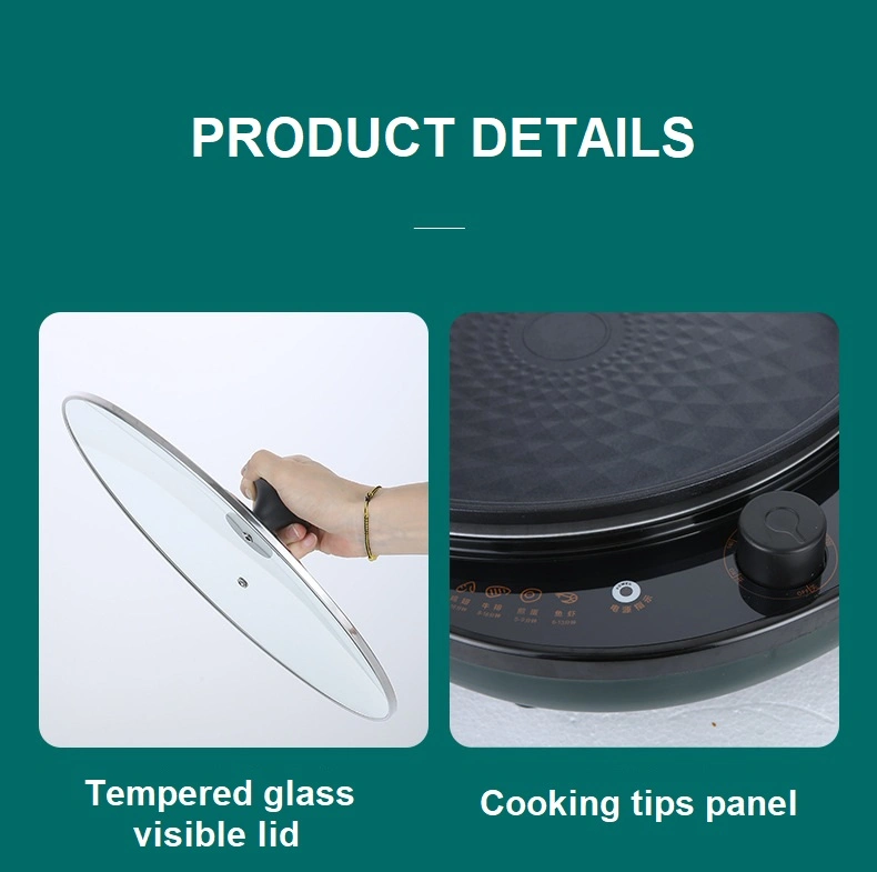 Electric Non-Stick Frying Pan Baking Tray Electric Skillet Grill Pan