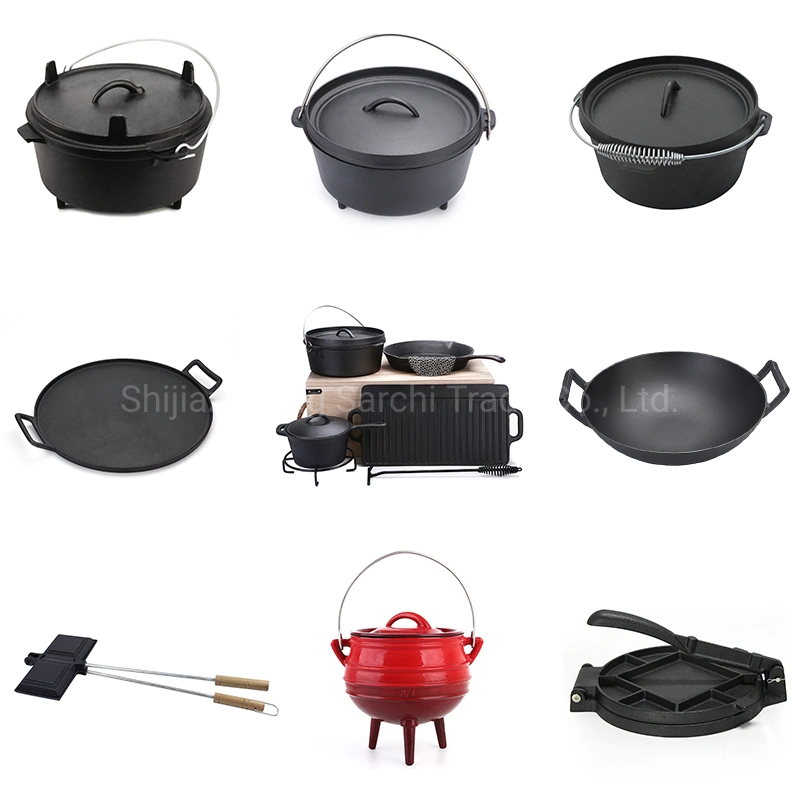 Factory Supply Cookware Low in Price Cast Iron Bakeware Oven Safe Dutch Oven Multi Roasting Pan