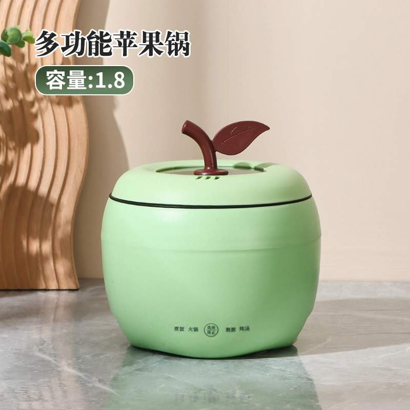 2023 New Apple Shape Function Electric Cooking Pot Intelligent Control Electric Cooking Pot Mechanical Control Electric Frying Pot