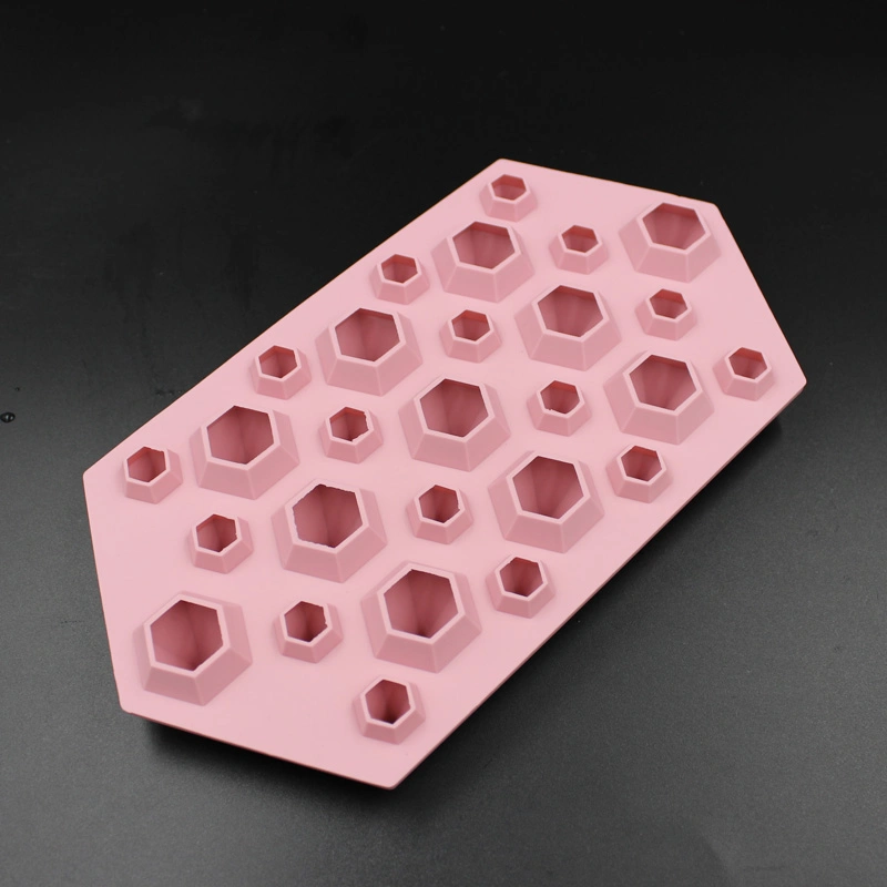 Wholesale Custom 27 Cavities Silicone Diamond Ice Cube Tray