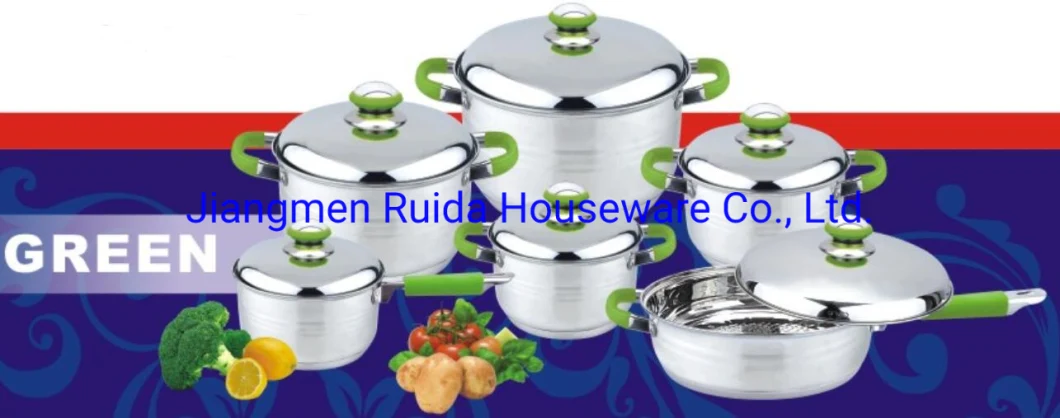 Nonstick Casserole Frying Pan 12PCS Stainless Steel Cookware