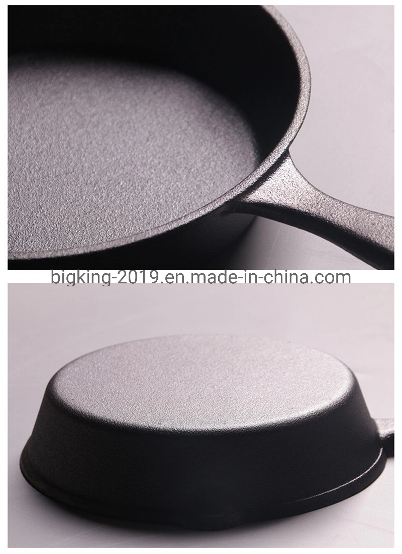 Cast Iron Skillet Pan Set 3 Piece - Pre-Seasoned, Oven Safe - 6&quot;, 8&quot;, 10&quot; - Suitable for All Hobs Including Induction