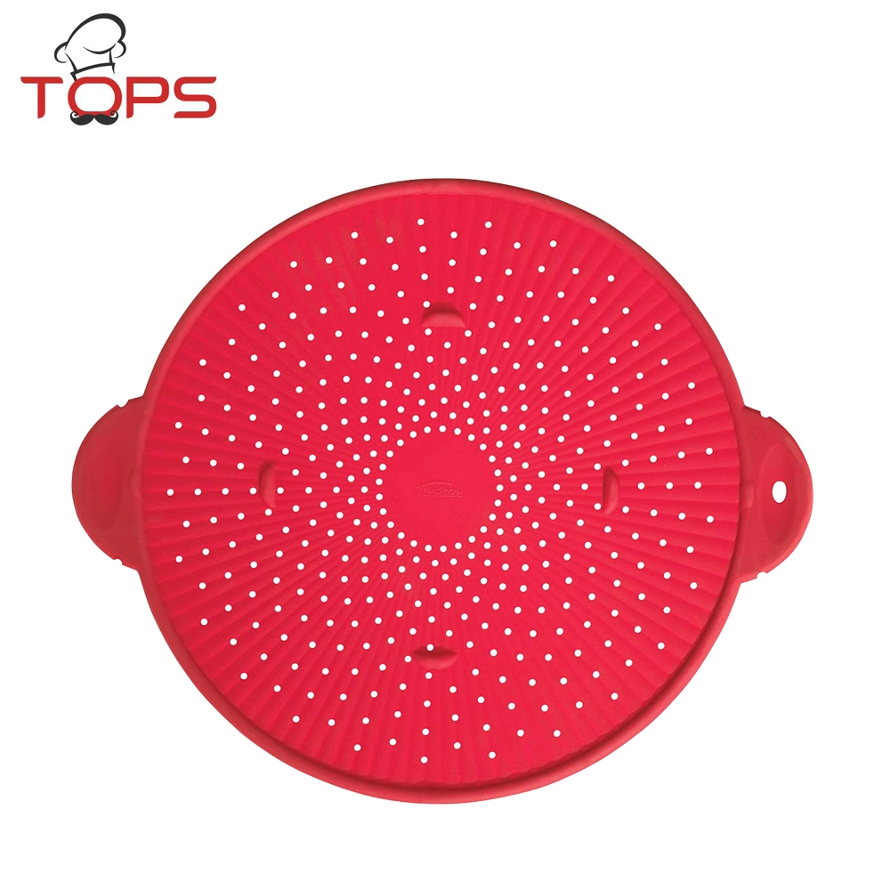 Non-Stick Heat Resistant Grease Splatter Guard and Grease Strainer Silicone Splatter Screen for Frying Pan