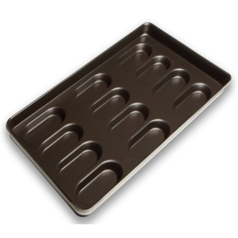 Rk Bakeware China Stainless Steel/Aluminum Bread Sheet Baking Pan Cake Pan Hamburger Bun Pan Roll Pan Hotdog Pan Muffin Pan Loaf Pan Perforated Baguette Pan