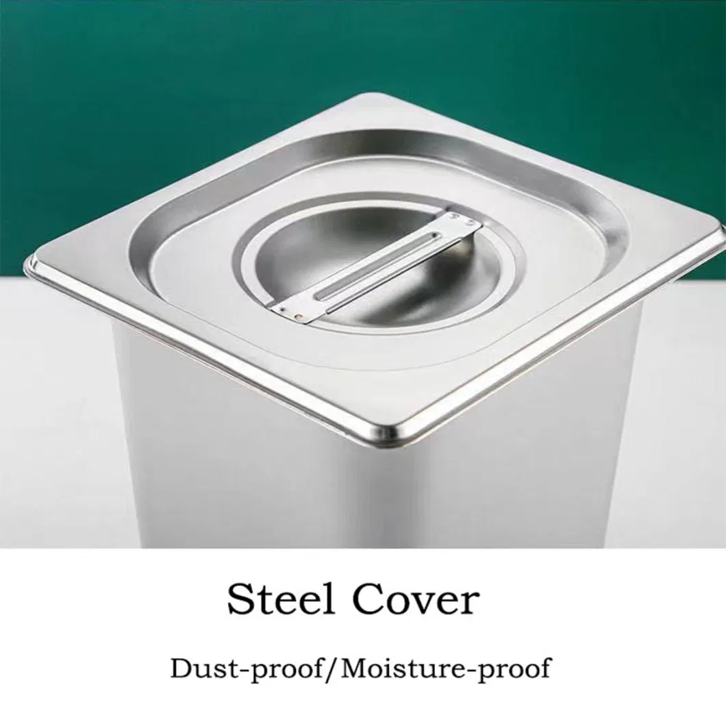 20-200mm 1/1 Gn Pan Stainless Steel Gastronorm Containers Food Storage Hotel Gn Pan with Stainless Lid Customized