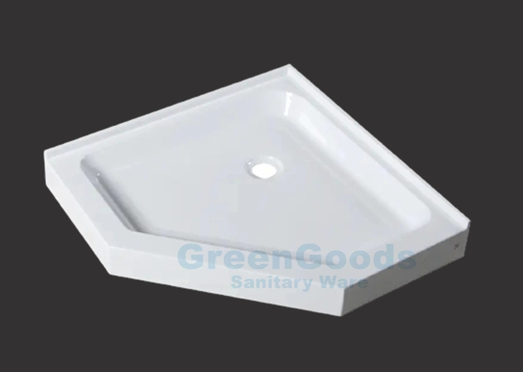 China Quality White Acrylic Resin Composite Shower Tray Pan