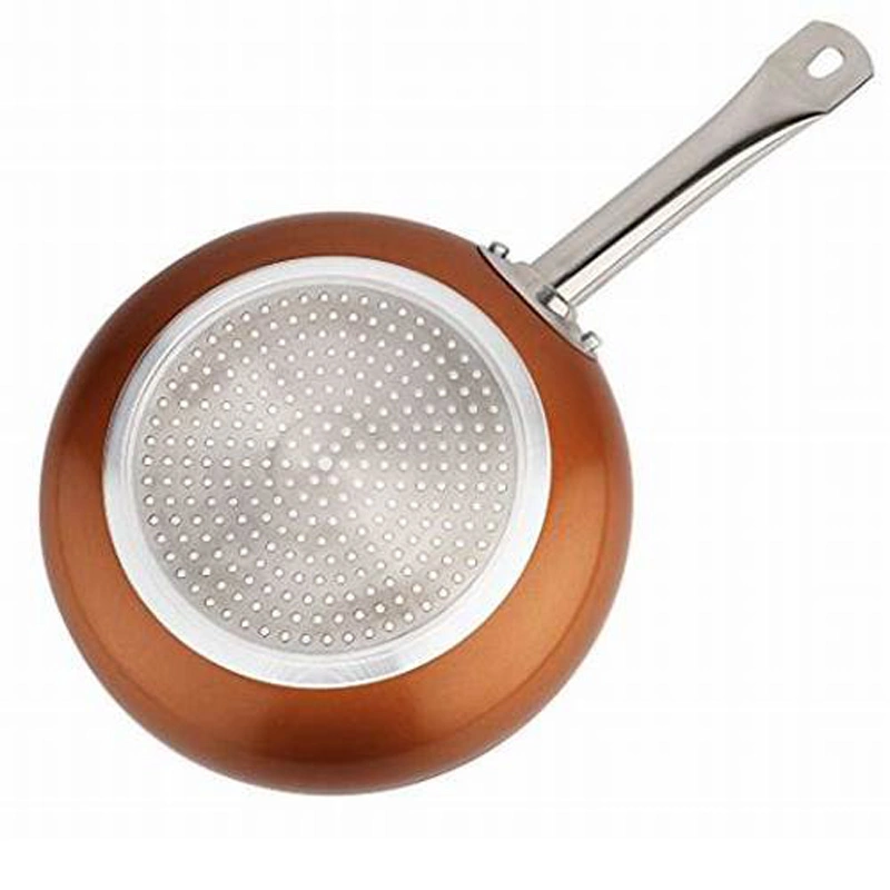 Aluminum Nonstick Ceramic Copper Induction Fry Pan for Chef